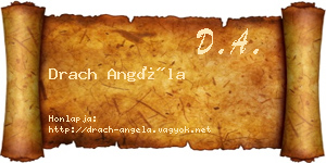 Drach Angéla névjegykártya